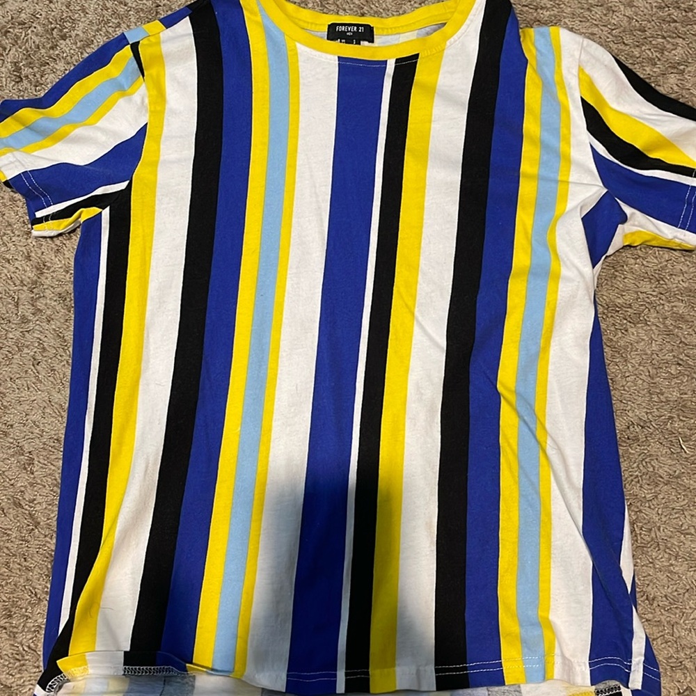 Blue & Yellow Stripe Shirt
